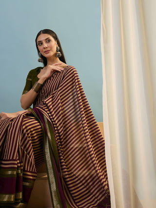 Vyanika Comfortable PV Cotton Saree for Daily & Festive Wear ClothsVilla