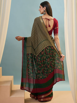 Vyanika Comfortable PV Cotton Saree for Daily & Festive Wear ClothsVilla