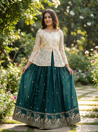 Wedding Special Designer Fendy Silk Lehenga ClothsVilla