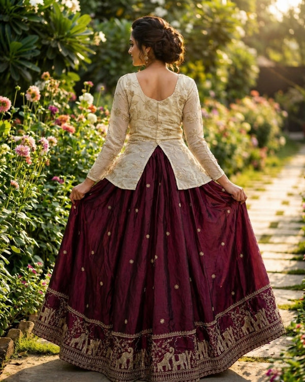 Wedding Special Designer Fendy Silk Lehenga ClothsVilla