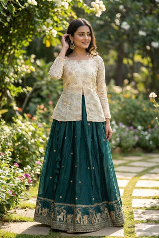 Wedding Special Designer Fendy Silk Lehenga ClothsVilla