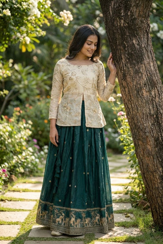 Wedding Special Designer Fendy Silk Lehenga ClothsVilla