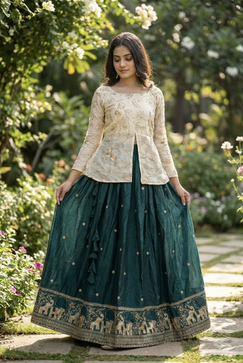 Wedding Special Designer Fendy Silk Lehenga ClothsVilla