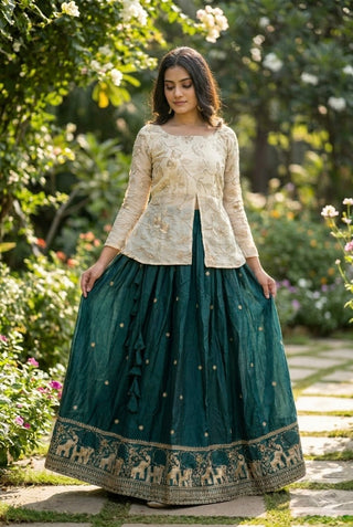 Wedding Special Designer Fendy Silk Lehenga ClothsVilla