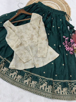 Wedding Special Designer Fendy Silk Lehenga ClothsVilla