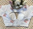 Load image into Gallery viewer, White Blooming Silk Blouse with Sequins and Tone-on-Tone Thread Work ClothsVilla