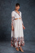 Load image into Gallery viewer, White Chic Printed Linen Maxi Dress – Ready to Wear ClothsVilla