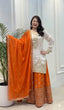 Load image into Gallery viewer, White Chinon Silk Palazzo Set ClothsVilla