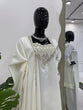 Load image into Gallery viewer, White Chinon Silk Thread &amp; Sequin Embroidered Suit Set with Plazo and Dupatta ClothsVilla