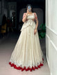 Load image into Gallery viewer, White Chocolate Silk Lehenga Set ClothsVilla