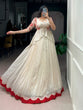Load image into Gallery viewer, White Chocolate Silk Lehenga Set ClothsVilla