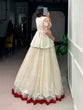 Load image into Gallery viewer, White Chocolate Silk Lehenga Set ClothsVilla