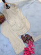 Load image into Gallery viewer, White Crepe Farshi Palazzo Suit ClothsVilla
