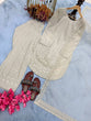 Load image into Gallery viewer, White Crepe Farshi Palazzo Suit ClothsVilla
