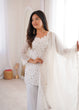 Load image into Gallery viewer, White Designer Fancy Kurta Set ClothsVilla