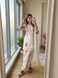 Load image into Gallery viewer, White Designer Georgette Palazzo Suit ClothsVilla