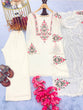 Load image into Gallery viewer, White Designer Party Wear Top-Plazzo-Dupatta Set – Elegance Redefined Clothsvilla