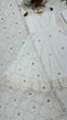Load image into Gallery viewer, White Elegant Faux Georgette Anarkali Gown Set with 4-Meter Flair, Soft Georgette Dupatta &amp; Plazo Bottom – Fully Stitched Party Wear Set for Women Clothsvilla