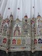Load image into Gallery viewer, White Elegant Faux Georgette Lehenga Choli Set with Heavy Embroidery &amp; Dupatta ClothsVilla