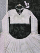 Load image into Gallery viewer, White Elegant Faux Georgette Lehenga Choli Set with  Sequin Work &amp; Designer Dupatta Clothsvilla