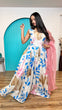 Load image into Gallery viewer, White Elegant Heavy Dola Silk Digital Print Gown with Organza Dupatta ClothsVilla