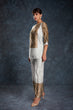 Load image into Gallery viewer, White Elegant Linen Satin Printed Co-Ord Set – Ready to Wear ClothsVilla