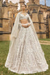 Load image into Gallery viewer, White Embellished Net Lehenga Set — A Story of Love &amp; Timeless Beauty ClothsVilla