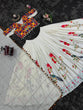 Load image into Gallery viewer, White Ethnic White Elegance Semi-Stitched Lehenga Choli Set – Premium Reyon with Real Mirror &amp; Sequins Work ClothsVilla