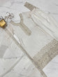 Load image into Gallery viewer, White Exquisite Pure Chinon Silk Kurta Set with Dupatta – Embroidered &amp; Ready to Wear