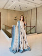 Load image into Gallery viewer, White Georgette Embroidered Gown ClothsVilla