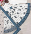 Load image into Gallery viewer, White Georgette Embroidered Gown ClothsVilla