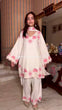 Load image into Gallery viewer, White Glass Satin Farshi Palazzo Set ClothsVilla
