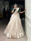 White Graceful Poly Tasar Lehenga Set with Bead Work Blouse & Viscose Border Dupatta ClothsVilla
