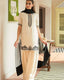 White Luxury Natural Crepe Farshi Plazzo Set with Hand Beadwork & Organza Dupatta ClothsVilla