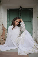 Load image into Gallery viewer, White Premium Designer Readymade Sharara Suit with Dupatta - Elegant &amp; Stylish Clothsvilla