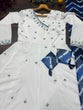 Load image into Gallery viewer, White Premium Rayon Zari Embroidered Anarkali Suit Set with Digital Printed Dupatta &amp; Pants ClothsVilla
