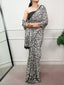 White Printed Satin Silk Saree ClothsVilla