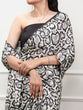 Load image into Gallery viewer, White Printed Satin Silk Saree ClothsVilla