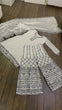 Load image into Gallery viewer, White Pristine White Elegance Georgette Set ClothsVilla