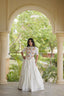 White Rayon Mirror Work Lehenga Choli Clothsvilla