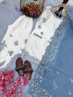 Load image into Gallery viewer, White Roman Glass Sequins Palazzo Suit ClothsVilla