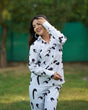 Load image into Gallery viewer, White With Black Texture Co-Ord Set