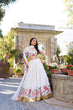 Load image into Gallery viewer, White Wonder Georgette Lehenga Set with Embroidered Elegance