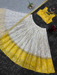Load image into Gallery viewer, White &amp; Yellow Glamorous Jequrd Semi-Stitched Lehenga Set with Sequins &amp; Coding Work ClothsVilla