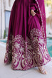 Load image into Gallery viewer, Wine Crush Embroidered Anarkali Gown ClothsVilla