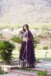 Load image into Gallery viewer, Wine Designer Faux Blooming Lehenga Choli with Shimmering Sequins &amp; Lace ClothsVilla