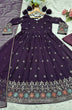 Load image into Gallery viewer, Wine Designer Luxury Anarkali Suit Set ClothsVilla.com