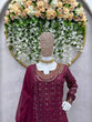 Load image into Gallery viewer, Wine Elegant Mirror Work Co-Ord Set ClothsVilla