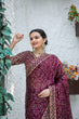 Load image into Gallery viewer, Wine From Festive Gatherings to Glamorous Nights – The Perfect Saree ClothsVilla