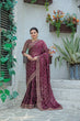 Load image into Gallery viewer, Wine From Festive Gatherings to Glamorous Nights – The Perfect Saree ClothsVilla